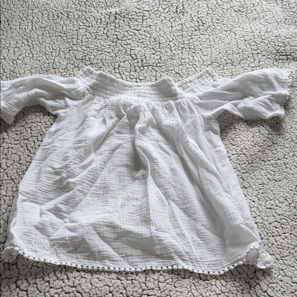 Rachel Textured White Blouse